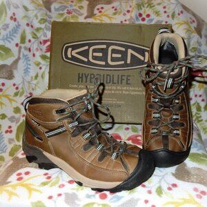 Keen Targhee II Waterproof Mid Hiking Boots Womens 8 9 39.5 laurel oak deep sea